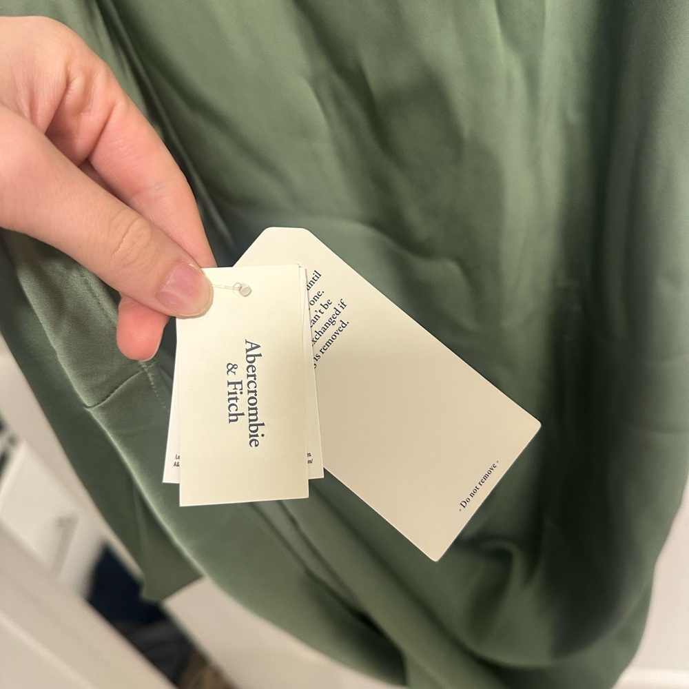 Abercrombie & Fitch Green Halter Maxi Dress - Picture 7 of 10